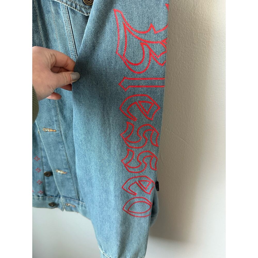Brooklyn Cloth Denim Graphic Jacket Size XL - Picture 7 of 8